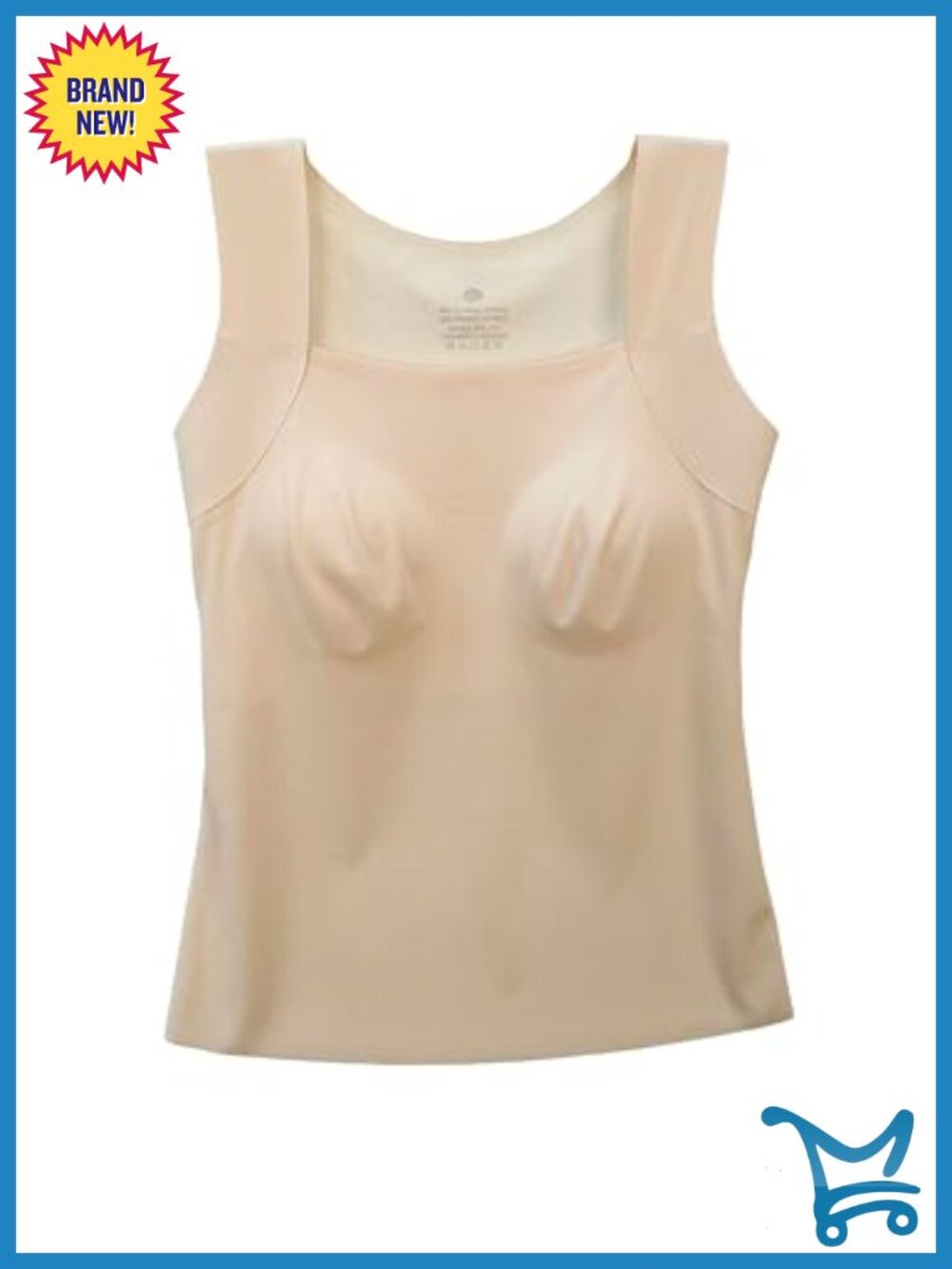 Sendyou Pocketed Camisole Mastectomy Breast Prosthesis Tank Top